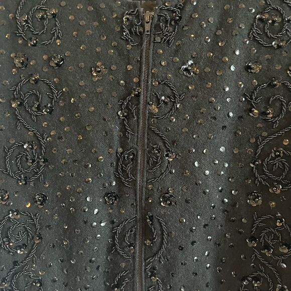 Vintage 60s 70s Miss Sun Valley wool sequined camisole - Picture 8 of 11